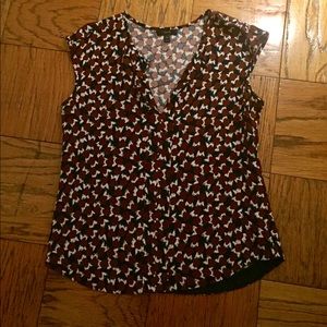 JCrew patterned blouse